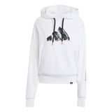 adidas U SNOW HD Unisex Grafik Baskılı Kapüşonlu Sweatshirt, S