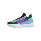 adidas Üniseks Çocuk Cross 'Em Up Select Basketbol Ayakkabısı, Lucid Cyan Core Black Purple Burst, 37 1/3 EU
