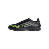 adidas Üniseks F50 Club Turf Football Boots Futbol Ayakkabısı, Core Black Iron Met Lucid Limon, 41 1/3 EU