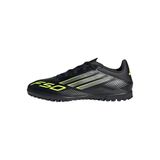 adidas Üniseks F50 Club Turf Football Boots Futbol Ayakkabısı, Core Black Iron Met Lucid Limon, 42 2/3 EU