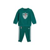 adidas Unisex Bebek Baskılı Eşofman Takımı KC8425 CREW SET, 92 cm, 5003344477, Yeşil, üniseks-bebek