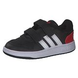 adidas Unisex Bebek Hoops 2.0 Cmf i Spor Ayakkabi, Cblack/Ftwwht/Vivred, 20