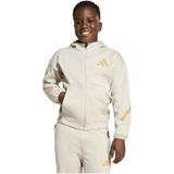 adidas Unisex Çocuk Bej Ceket J Z.N.E.FZ JW4005 - 7 - 8 Yaş
