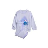adidas Unisex Çocuk I DY LS JOG Eşofman Takımı VIOTON/LPURPL 912M