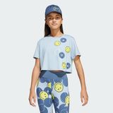 adidas Unisex Çocuk Mavi T-Shirt G SMI TEE JJ3079 - 5 - 6 Yaş