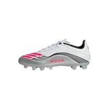 adidas Unisex F50 Messi Club Firm Multi Ground Football Boots futbol ayakkabısı, Cloud White Lucid Red Silver Metallic, 36 EU