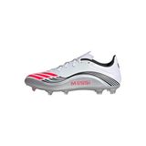 adidas Unisex F50 Messi League Firm Multi Ground Football Boots White 6.5 krampon, Cloud White Lucid Red Silver Metallic, 38 EU