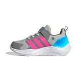 adidas Unisex Kids Lightorama Runner çocuk ayakkabısı, Grey One Lucid Pink Lucid Aquamarine, 33.5 EU