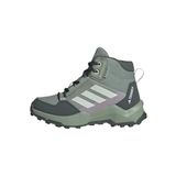 adidas Unisex Kids Terrex Ax4r Mid Rain.Rdy yürüyüş ayakkabısı, Gümüş Yeşil Keten Yeşili Preloved Fig, 33.5 EU