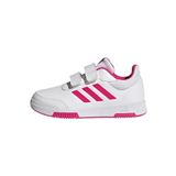adidas Unisex Tensaur Hook and Loop çocuk spor ayakkabısı, Bulut Beyaz Macenta Çekirdek Siyah, 31.5 EU