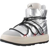 adidas Unisex x Moon Boot Ace Mid ayakkabı, Mat Gümüş Çekirdekli Siyah Lucid Red, 37 1/3 EU