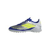 adidas Unisex Yetişkin F50 LEAGUE TF MESSI Futbol Ayakkabısı (Halı Saha) SILVMT/SYELLO/LUCBLU 41 1/3