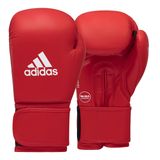 adidas Velcro IBA Boks Eldiveni Antrenman, Delme ve Boks için - Erkekler ve Kadınlar için (12 oz, Kırmızı)