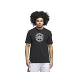 Adidas Verbiage Tee Erkek Basketbol Tişörtü JX1745 Siyah