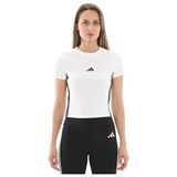 Adidas W 3s Sj Baby T Kadın T-Shirt JE1239 Whıte/black - XS - Beyaz