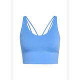 adidas W 3SS ESS MS Kadın Mavi Sporcu Sütyeni HZ0873