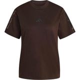 Adidas W Aop 3s T Inf Kahverengi Kadın T-Shirt KE8830 - XS