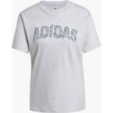 adidas W T Illu Tee 2 Kadın T-Shirt Spor ve Günlük Kombin Yazlık Moda JN9125 - XS - Gri