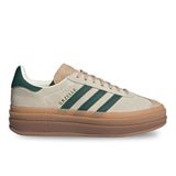 adidas WMNS Gazelle Bold Spor Ayakkabı, Krem Beyaz/Collegiate Yeşil/Sihirli Bej, 8.5 Wide