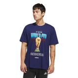 adidas World Cup 26 Tour Graphic 2 Erkek Lacivert Futbol T-Shirt KH3680