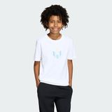 adidas Y MESSI G T Erkek Çocuk Baskılı/Desenli Kısa Kollu Tişört, white, 13-14 Yaş