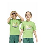 adidas Yeşil Erkek Çocuk Baskılı T-Shirt JZ3587-K MINECRAFT MT TEE