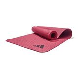 Adidas Yoga Matı 4 mm – Yoga Matı %50 Geri Dönüşümlü Malzemeden PVC İçermez – Kaymaz ve Dokulu Yüzey (176 x 61 cm) Yoga için Mükemmel Kavrama için (Collegiate Burgundy)