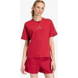 Adidas Z.n.e. Kadın Bordo Antrenman T-Shirt.- - L