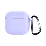 Adige Airpods 4 Uyumlu Kılıf Silikon Lansman İçi Kadife Lila