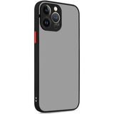 Adige Apple iPhone 13 Pro Max Hux Arkası Buğulu Sert Mika Siyah Kılıf