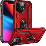 Adige Apple iPhone 13 Pro Max Vega Yüzüklü Standlı Darbe Korumalı Kırmızı Kılıf