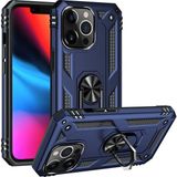 Adige Apple iPhone 13 Pro Vega Yüzüklü Standlı Darbe Korumalı Lacivert Kılıf