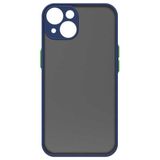 Adige Apple iPhone 14 Plus Hux Arkası Buğulu Sert Mika Lacivert Kılıf