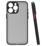 Adige Apple iPhone 15 Pro Hux Arkası Buğulu Sert Mika Siyah Kılıf