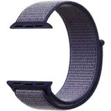 Adige Apple Watch 11 46MM Kordon Kayış Kumaş Cırtlı - Lacivert