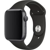 Adige Apple Watch 11 46MM Kordon Kayış Silikon Soft - Siyah