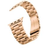 Adige Apple Watch 4/5 40MM Kordon Kayış Metal Baklava Desen Krd-04 - Rose Gold