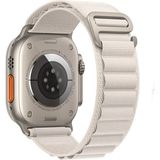 Adige Apple Watch 7 41MM Kordon Kayış Kumaş Alpine - Krem