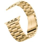 Adige Apple Watch 8 41MM Kordon Kayış Metal Baklava Desen Krd-04 - Gold