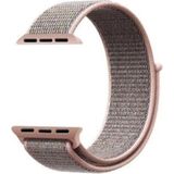 Adige Apple Watch 9 41MM Kordon Kayış Kumaş Cırtlı - Rose Gold