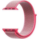 Adige Apple Watch Se 2 44MM Kordon Kayış Kumaş Cırtlı - Pembe