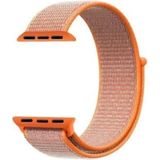 Adige Apple Watch Se 44MM Kordon Kayış Kumaş Cırtlı - Turuncu