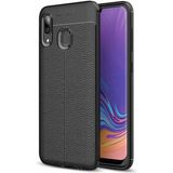 Adige Huawei Honor 8c Kılıf Niss Deri Görünümlü Silikon - Siyah