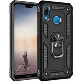 Adige Huawei P20 Lite Siyah Vega Yüzüklü Standlı Darbe Korumalı Kılıf