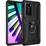 Adige Huawei P40 Pro Siyah Vega Yüzüklü Standlı Darbe Korumalı Kılıf