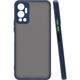 Adige Infinix Hot 12 Kılıf Hux Arkası Buğulu Sert Mika - Lacivert