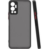 Adige Infinix Hot 12 Kılıf Hux Arkası Buğulu Sert Mika - Siyah