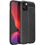 Adige iPhone 12 Pro Max Kılıf Niss Deri Görünümlü Silikon - Siyah