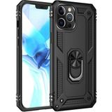 Adige iPhone 12 Pro Max Vega Yüzüklü Standlı Darbe Korumalı Siyah Kılıf