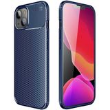 Adige Iphone 13 Kılıf Negro Karbon Desen Silikon - Lacivert